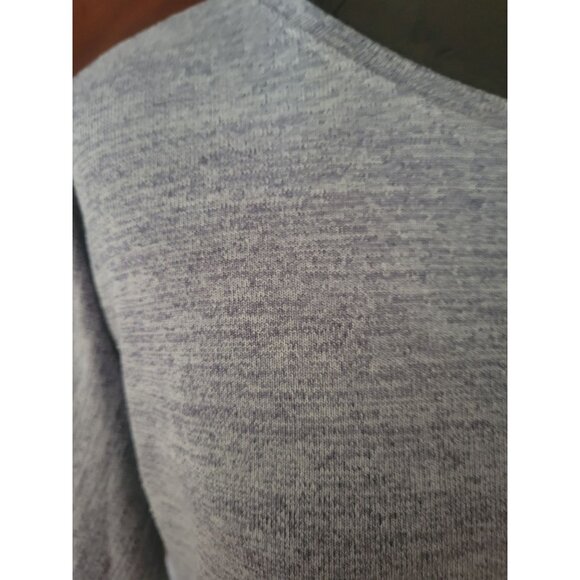 Talbots Petite Heather Gray Short Sleeve Knit Top Size L/P - Picture 2 of 8